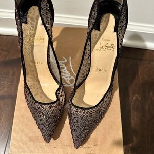 Like new Christian Louboutin Mesh Pigalles